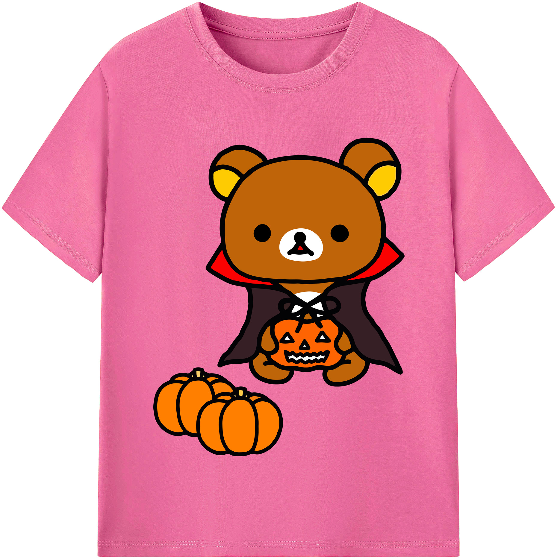 （画像用） リラックマ リラックマ キイロイトリ Rilakkuma Korilakkuma Kiiroitori レディースカジュアルプリントTシャツ（綿100％）